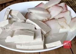 口蘑腊味豆腐的做法图解2