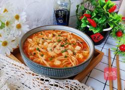 番茄金针菇虾滑汤的做法图解16