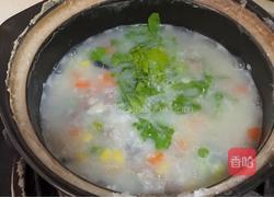 烤肠皮蛋粥的做法图解7