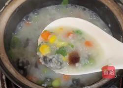 烤肠皮蛋粥的做法图解9
