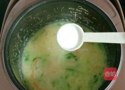 小米鸡肉蔬菜粥的做法图解12