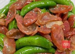 甜豆炒腊肠的做法图解9