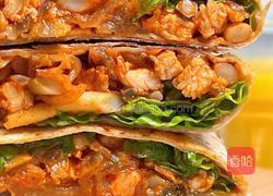 香香减脂泡菜鸡肉饼的做法图解9