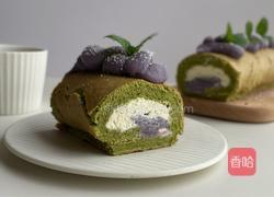 抹茶芋泥卷的做法图解13