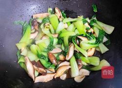 香菇炒油菜的做法图解10