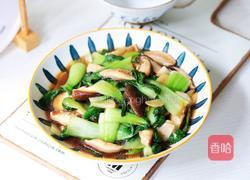 香菇炒油菜的做法图解12