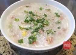 胡萝卜玉米豌豆肉沫粥的做法图解4