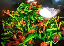 韭菜炒河虾的做法图解5