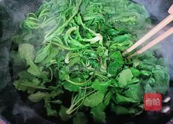 炒荠菜的做法图解4