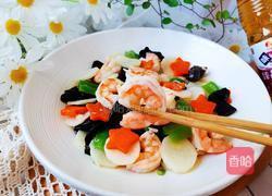 山药炒虾仁的做法图解14