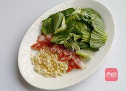 腊肠炒上海青的做法图解2