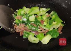 腊肠炒上海青的做法图解9