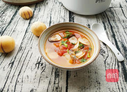 菌菇番茄减脂汤的做法图解9