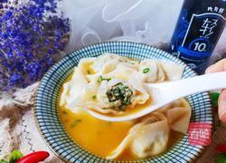 酸汤荠菜鲜肉馄饨的做法图解16