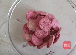 樱花奥利奥慕斯蛋糕的做法图解2