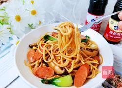 火腿炒意面的做法图解14