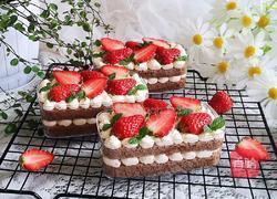 草莓可可盒子蛋糕的做法图解17