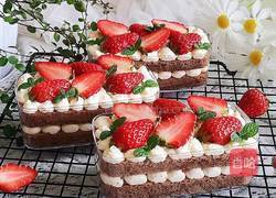 草莓可可盒子蛋糕的做法图解21