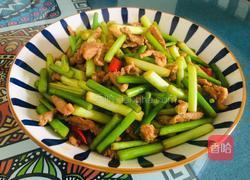 蒜苔生炒肉丝的做法图解9