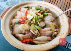 砂锅酸菜红烧肉的做法图解9