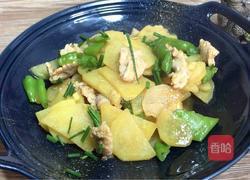 青椒土豆炒肉片的做法图解13