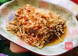 蒜蓉辣酱蒸金针菇的做法图解10