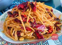 干辣椒炒土豆丝拌扯面的做法图解11