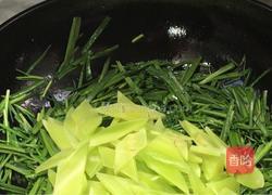 韭菜莴笋炒肉片的做法图解5
