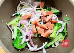 火腿肠鸡蛋炒年糕的做法图解9