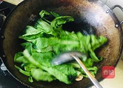香菇炒小白菜的做法图解4