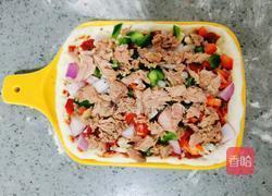 金枪鱼芝士披萨的做法图解13