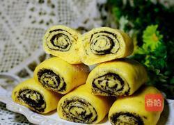南瓜黑芝麻卷的做法图解20