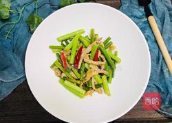 蒜苔炒肉的做法图解12