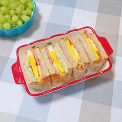 午餐肉鸡蛋三明治的做法[图]