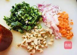 菜心炒饭的做法图解2