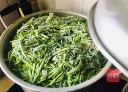 炒面蒸茼蒿的做法图解6