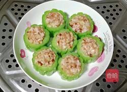 猪肉香菇酿苦瓜的做法图解14