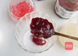 树莓果酱西米奶露的做法图解2