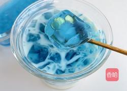 蝶豆花冻撞豆乳的做法图解11