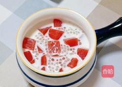 西瓜冰粉西米露的做法图解18