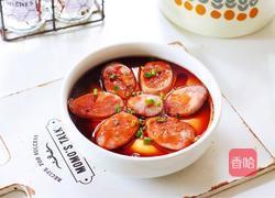 鸡蛋蒸香肠的做法图解13