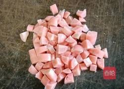 肉丸火腿炒饭的做法图解2