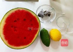 西瓜柠檬茶的做法图解1