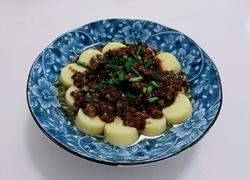 肉沫樱玉豆腐