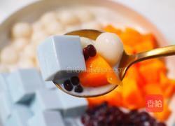 蝶豆花奶冻饱饱碗的做法图解16