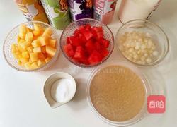 椰汁捞河粉的做法图解1