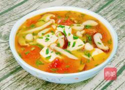 番茄菌菇豆腐汤的做法图解16