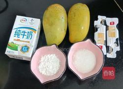 牛奶芒果雪糕的做法图解1