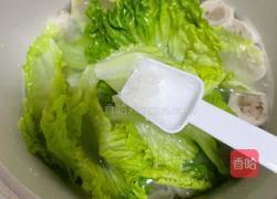 生菜肉丸汤的做法图解4