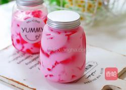 火龙果冻撞奶的做法图解11